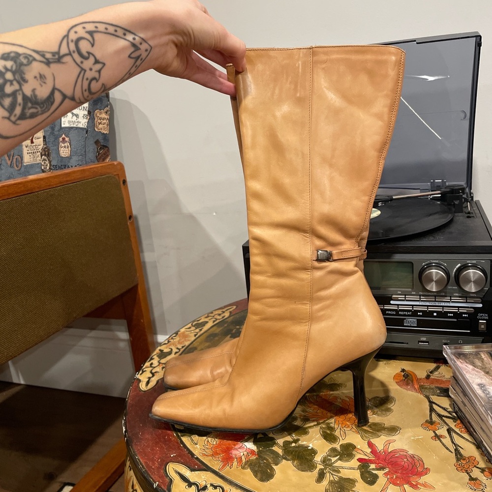 Tan Leather Women's Boots